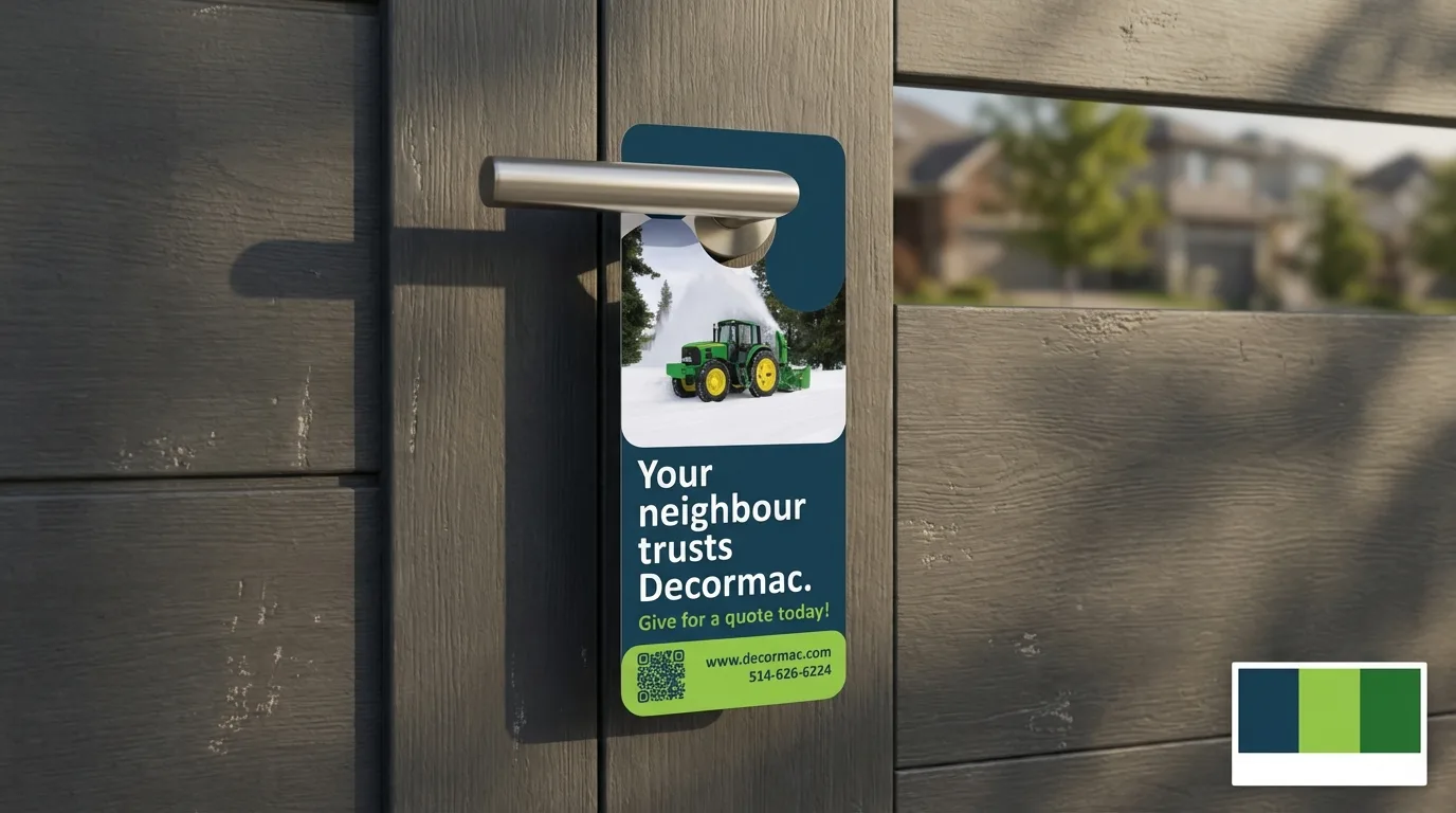 Decormac door hanger mockup